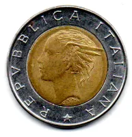 Itália - 1996 - 500 Lire - Comemorativa - Istituto Nazionale Di Statistica - Foto 2