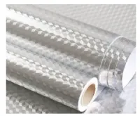 Papel Aluminio Adesivo Parede Cocina Resiste Calor 0.4x3m A0 - Foto 5