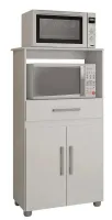 Armário Microndas e forno  Havana New Branco - Foto 2