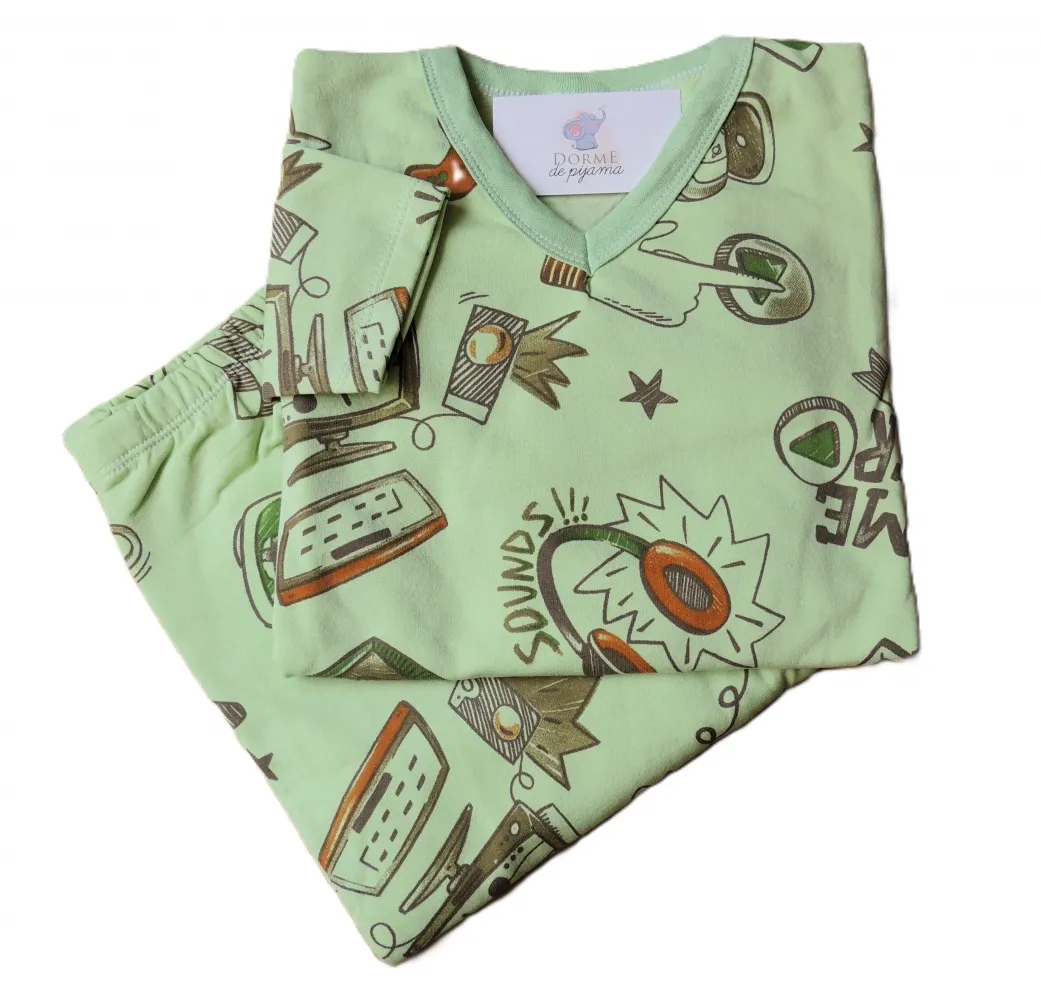  Pijama Flanelado Infantil Tamanho 14 Masculino 