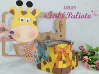 G1.854  Gabarito de Moldes  em MDF  Lata O Pescoço da Girafa