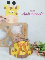 G1.854  Gabarito de Moldes  em MDF  Lata O Pescoço da Girafa - Foto 6