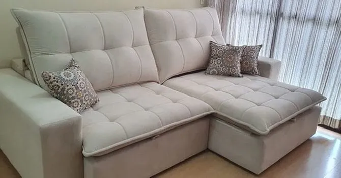 Sofá Napoli – Conforto Máximo com Mega Pillow 2,40 metros