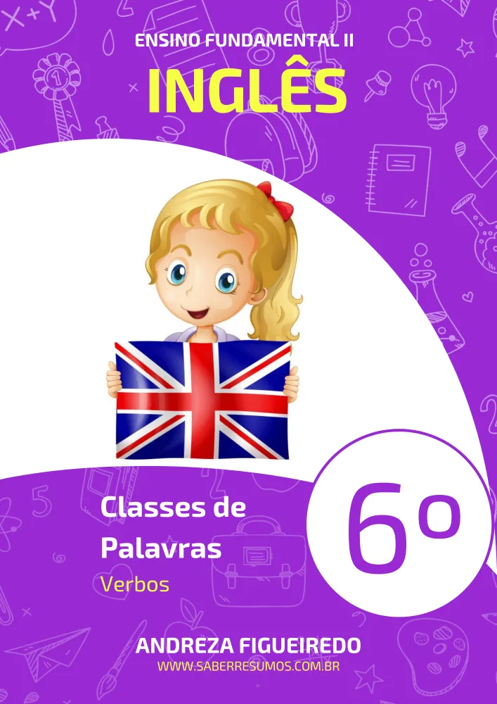 831 - Inglês - Classes de Palavras - Verbos -  6º ano - PDF com 19 páginas Imagem