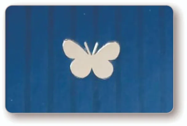 29 - CLICHÊ BORBOLETA - COLEÇÃO AMOR QUE FLORESCE - Tamanho 1,5X 1,5  CM Imagem