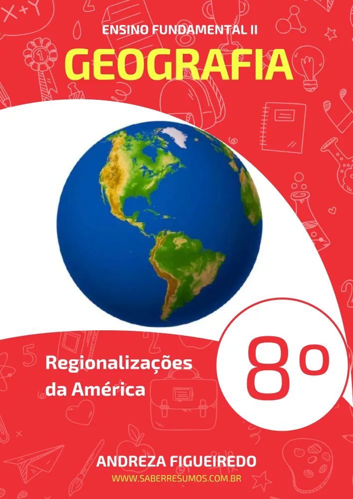 418 - Geografia - Regionalizações da América - 8º ano - PDF com 6 páginas
