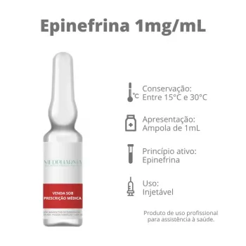 EPINEFRINA 1MG/ML - 1ML 