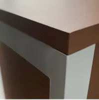 Mesa Reta 1600 Pé Metal Trave Opus - Foto 5