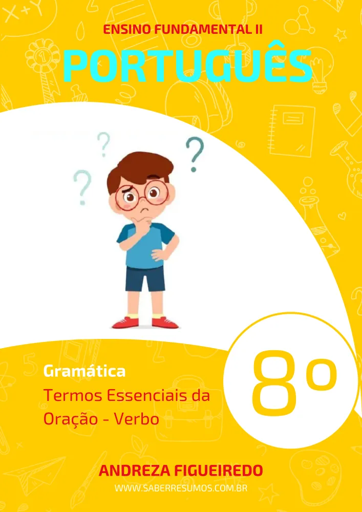 384 - Português - Gramática - Termos Essenciais da Oração - Verbo - 8º ano - PDF com 4 páginas