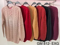 Blusa tricot tranças plus GM 812 Tam EXG - Foto 2