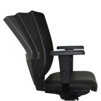  Cadeira Multiregulável NR17 Executiva Brizza COR PRETA Tela com Encosto Regulável Base Giratória e Braços Reguláveis  - Foto 5