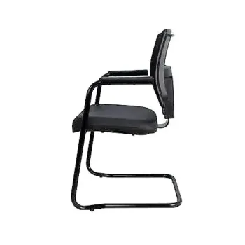 Kit com 2 unidades Cadeira Aproximação Brizza Tela, Estrutura e Assento na COR PRETA - Foto 2