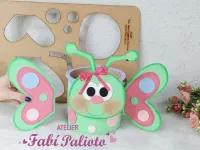 G1.855  Gabarito de Moldes  em MDF  Lata A Lagarta Comilona  - Foto 3