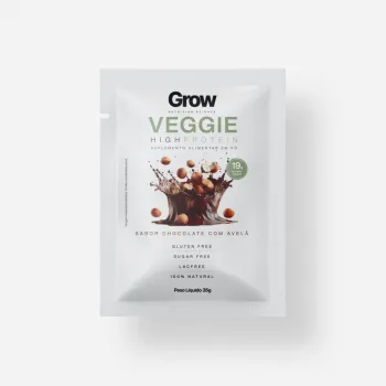 Proteína Vegetal Isolada Grow Veggie Protein – Caixa com 10 Sachês