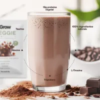 Proteína Vegetal Isolada Grow Veggie Protein – Caixa com 10 Sachês - Foto 2