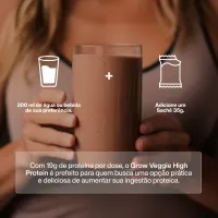 Proteína Vegetal Isolada Grow Veggie Protein – Caixa com 10 Sachês - Foto 5
