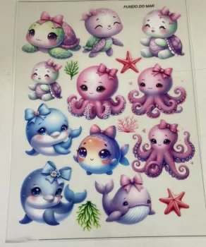     APLICAÇAO DTF-fundo mar