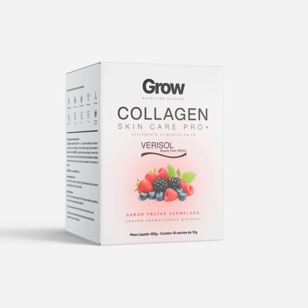 Colágeno Premium Frutas Vermelhas Sachê Grow Imagem