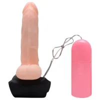 CAPA PENIANA BEGE CLARO COM CINTA E VIBRO 17,5 X 4,0CM - VIPMIX.                                                          LIBYSEXSHOP - Foto 5