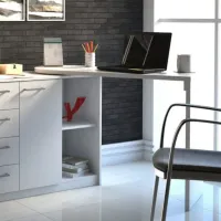 Escrivaninha Dinãmica com Porta e Gavetas Logan - Foto 2