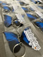 CHAVEIRO DE BORBOLETA EM TECIDO - Foto 5