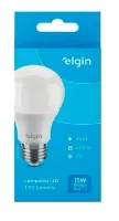 Lâmpada Led Elgin 15w 6500k Bulbo E27 Bivolt Luz Branca