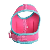 Coleira Peitoral COM GUIA  Ajustável - COR ROSA com azul - Foto 4