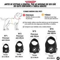 Coleira Peitoral COM GUIA  Ajustável - COR Preto - Foto 9