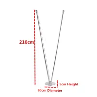 Mastro De Bandeira De Piso 2 Band Bordada Usa + Israel - Foto 5