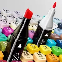 Canetinha Marcadores Profissional Permanente 36/48 cores - Foto 4
