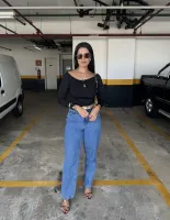 CALÇA JEANS RETA BÁSICA (TAM 46) - Foto 8