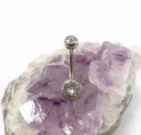 Banana Bell BOLA em Titânio com Pedra 1.6mm ROSCA EXTERNA TIT04 - Foto 3