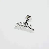 Labret em Titânio 1.2mm RAMO 11 Petalas - TIT14 - Foto 4