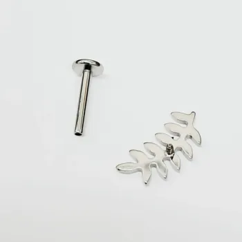 Labret em Titânio 1.2mm RAMO 11 Petalas - TIT14 - Foto 2
