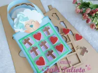 G1.856  Gabarito de Moldes  em MDF Jogo da Velha 2 em 1 - Foto 3