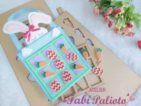 G1.856  Gabarito de Moldes  em MDF Jogo da Velha 2 em 1 - Foto 5