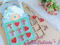 G1.856  Gabarito de Moldes  em MDF Jogo da Velha 2 em 1 - Foto 6