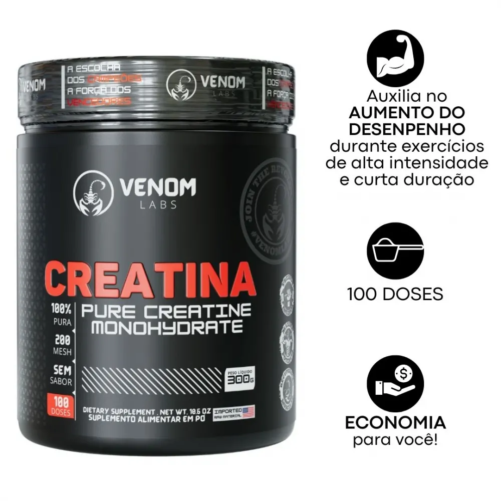 Creatina 100% Venom Labs Imagem