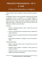 838 -  Projeto Pedagógico - Cultura Afro-Brasileira e Indígena - 8º ano - PDF com 44 páginas - Foto 2