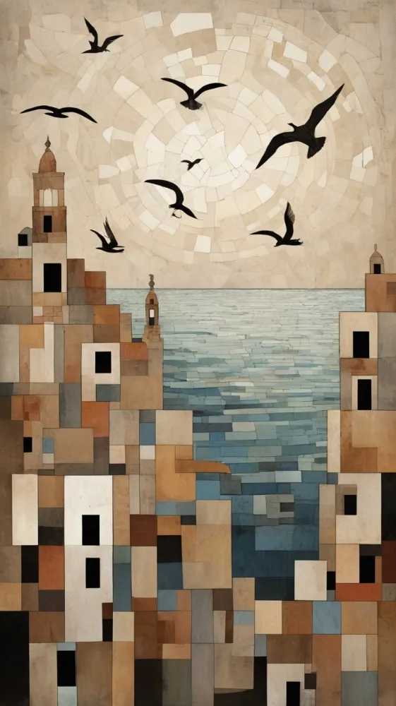 Pintura a Oléo sobre tela ,Caminhos do Mar 2014.Autor Ton Silva .Tamanho 150x100 cm Imagem