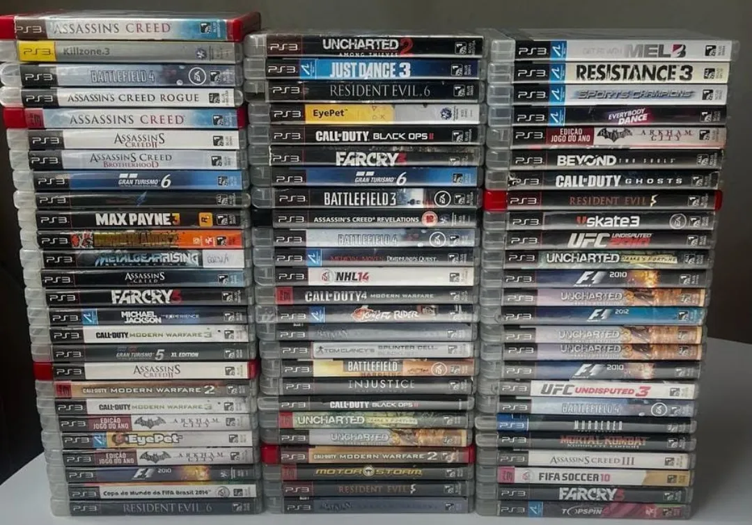 Lote com 76 jogos originais de PS3  Imagem