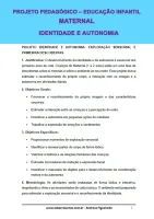 841 - Projeto Pedagógico - Educação Infantil - Maternal - Identidade e Autonomia - PDF com 12 páginas - Foto 3