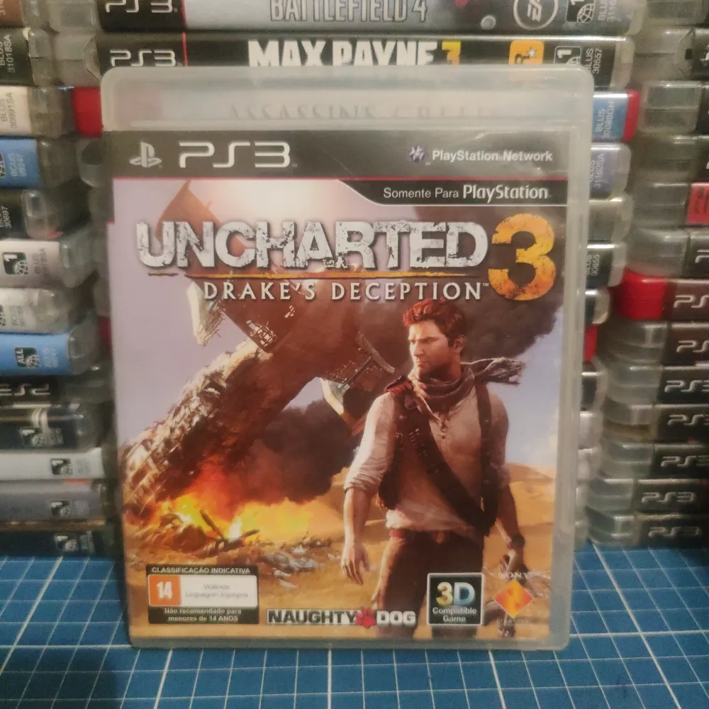 Uncharted 3 jogo mídia física ps3  Imagem