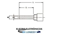 TERMINAL  TUBULAR ILHOS CT3610L 6MM LONGO VERDE C/ 10PÇS - Foto 3