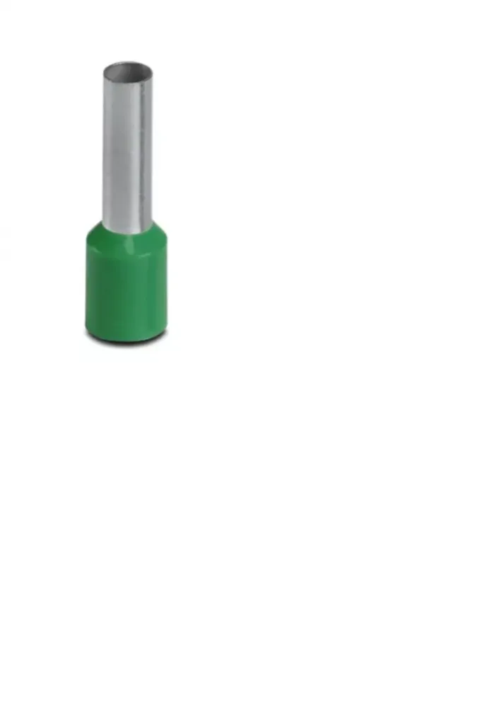 TERMINAL  TUBULAR ILHOS CT3610L 6MM LONGO VERDE C/ 10PÇS