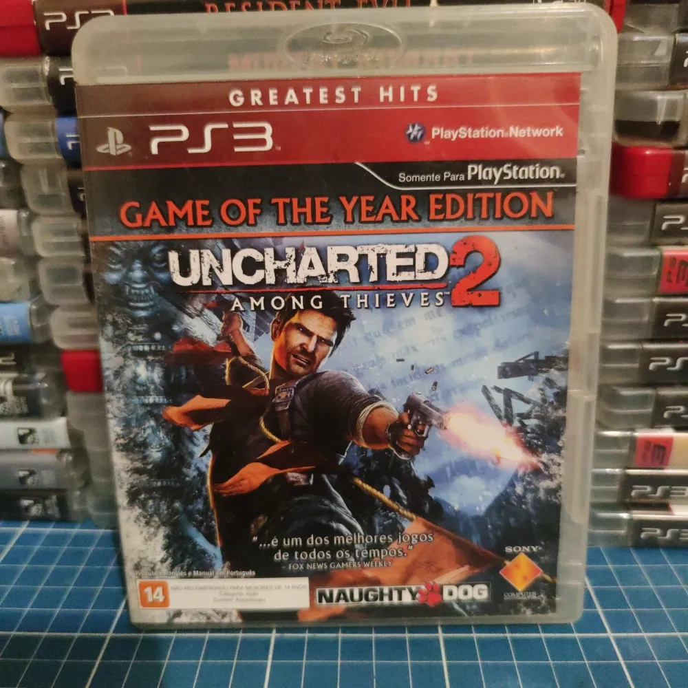Uncharted 2 jogo mídia física ps3  Imagem