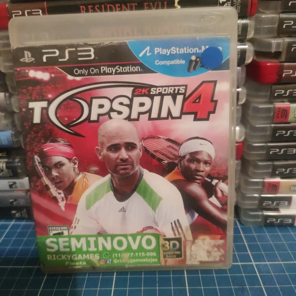 Top Spin 4 jogo mídia física ps3  Imagem