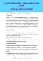 842 - Projeto Pedagógico - Educação Infantil - Jardim I -  Identidade e Autonomia - PDF com 17 páginas - Foto 3
