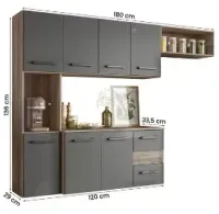 Cozinha Suspensa Juliete 1,80 - Foto 7