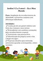 842 - Projeto Pedagógico - Educação Infantil - Jardim I -  Identidade e Autonomia - PDF com 17 páginas - Foto 2